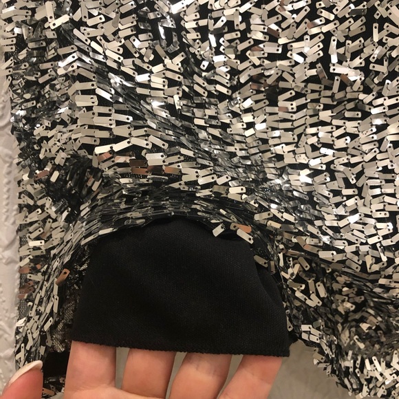 🌟🪩New Years Or Holiday Dress🌟 Super FUN Off Strapless Dress, Size Small - Picture 3 of 9